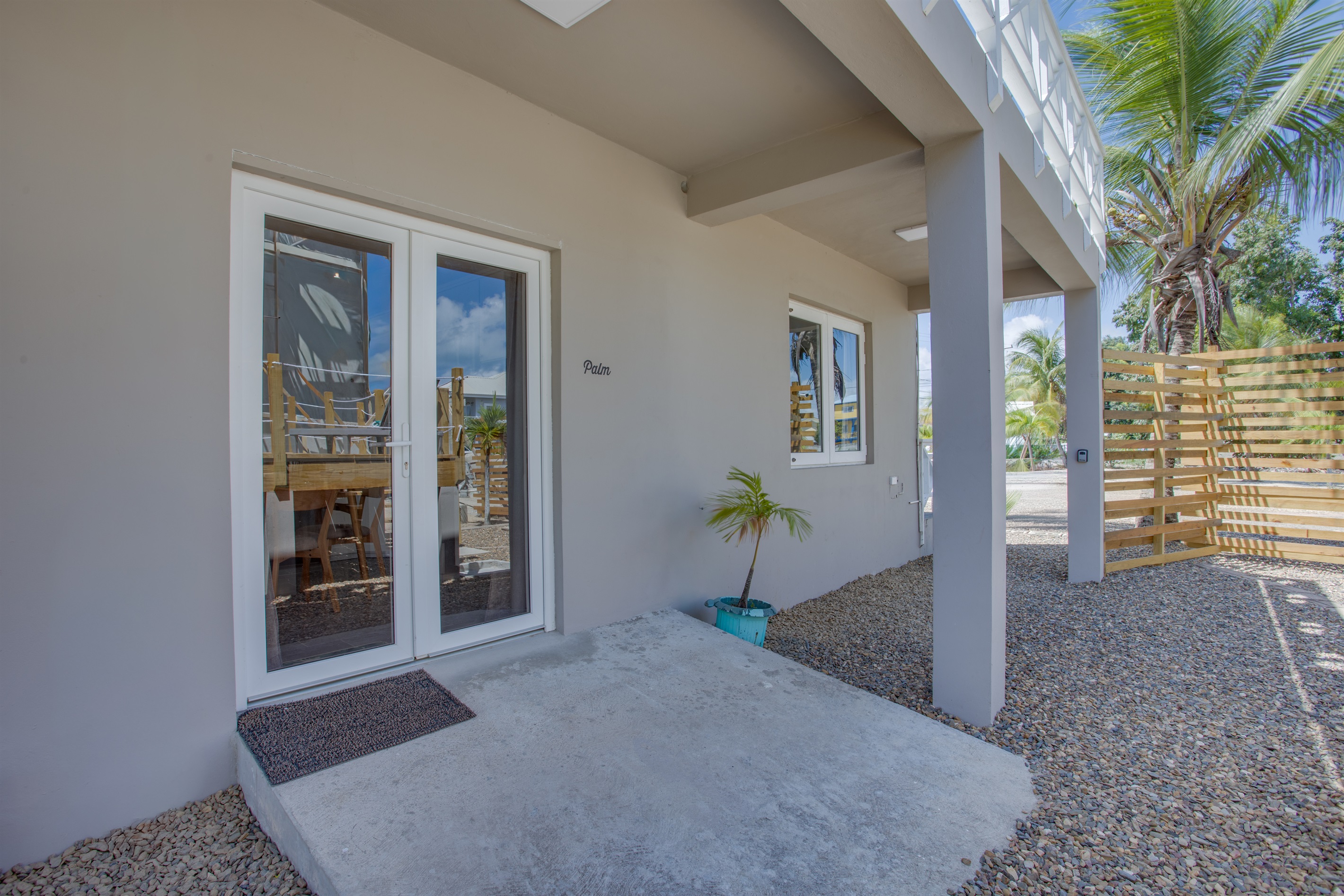 Entrance from pool area