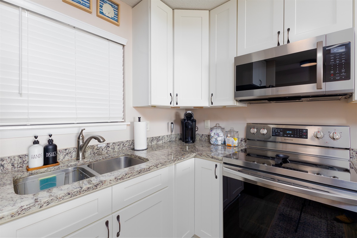 A well equipped kitchen