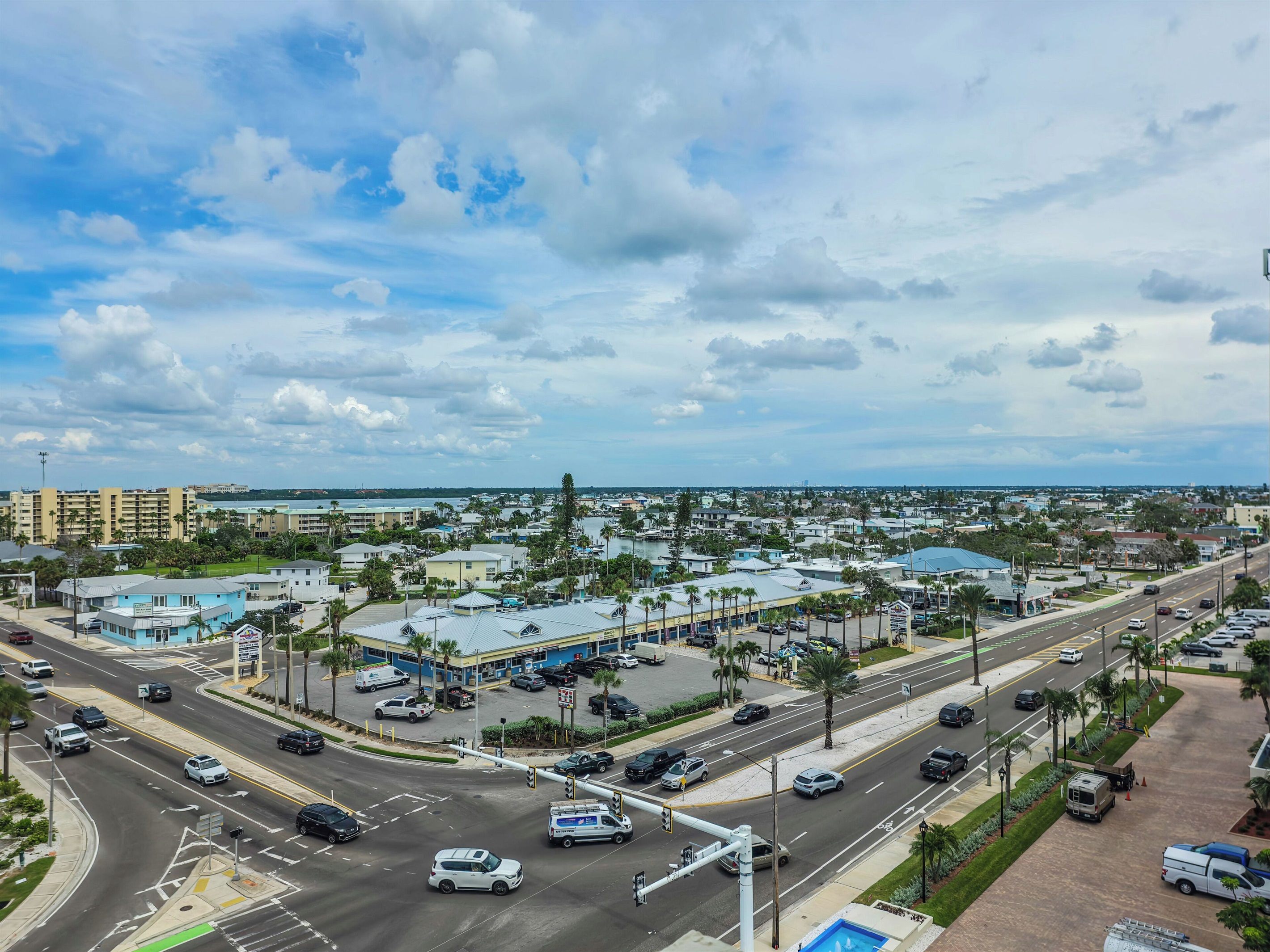 We can see for miles from our front door! Less dolphins in this direction though