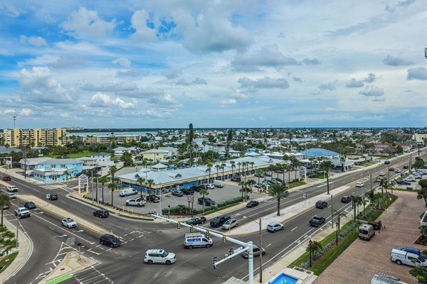 We can see for miles from our front door! Less dolphins in this direction though