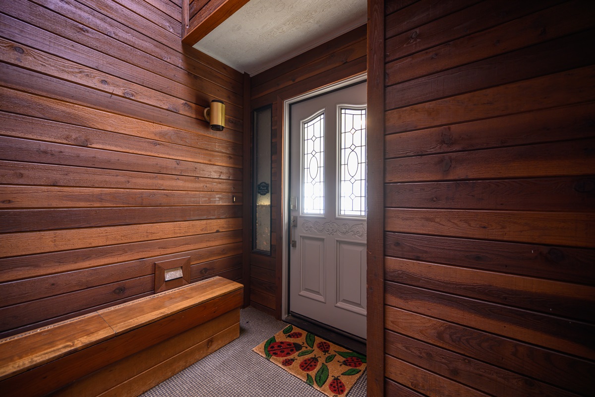 Front door keyless access to your private first floor oceanfront unit