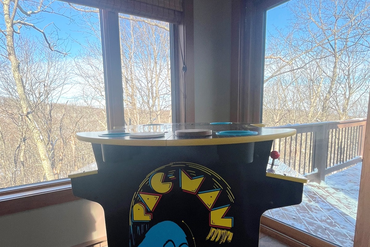 Multigame Pub Table Arcade Machine Close Up