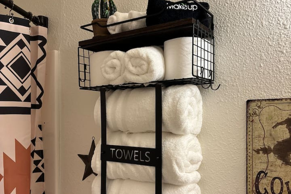 Linens provided, one towel per guest will be provided