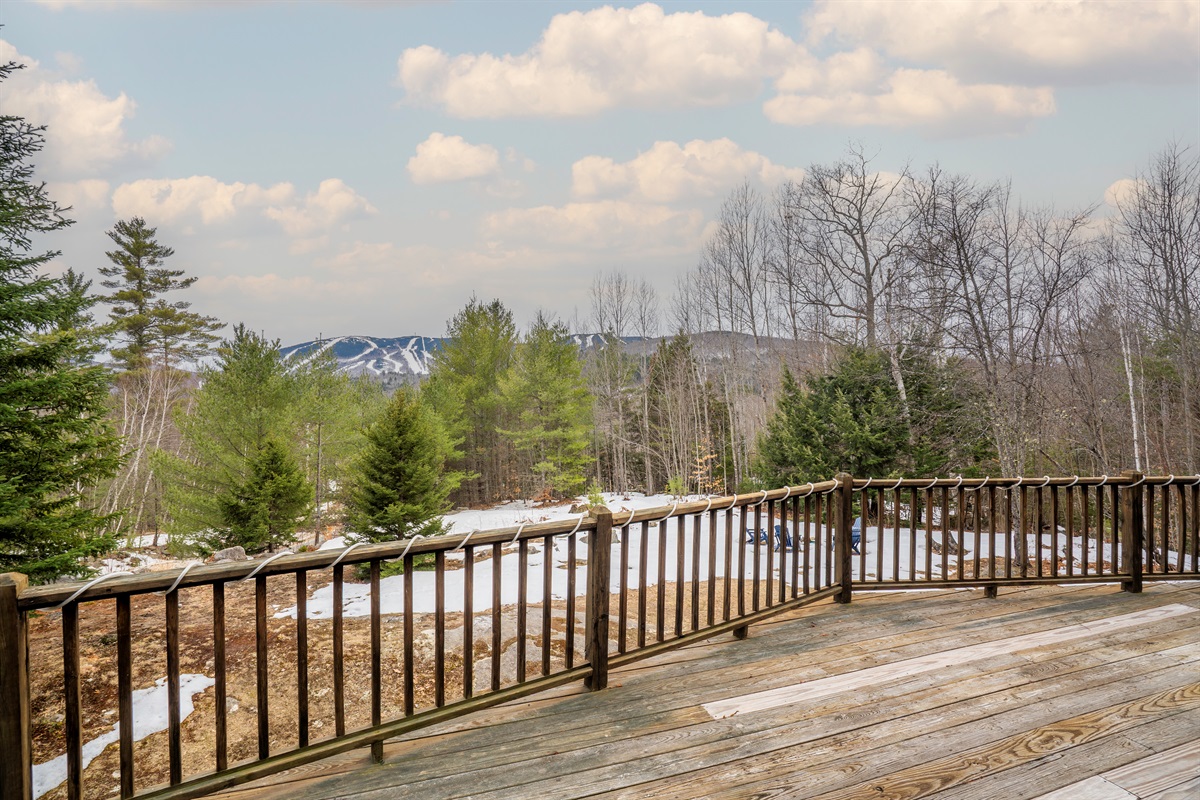 Enjoy peaceful wooded surroundings and fresh mountain air in every season.