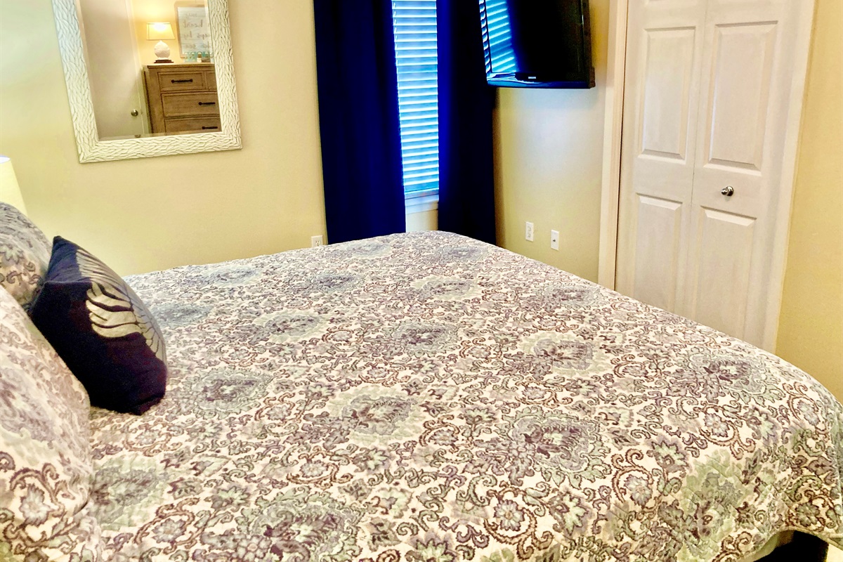 TV in master for you to enjoy!