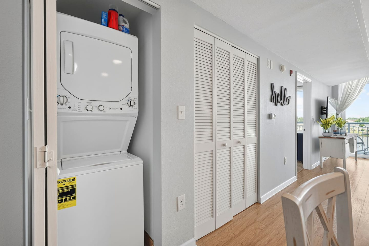 In-unit washer & dryer—ideal for beach days and longer stays