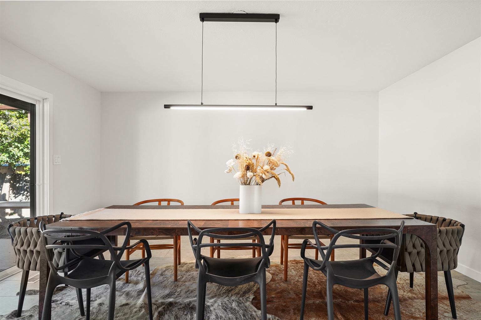 The dining room offers ample seating for group meals, celebrations, and memorable evenings spent together over great food and wine.