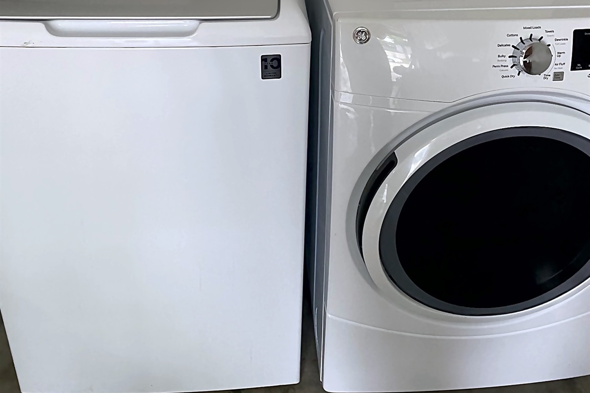 Laundry in garage