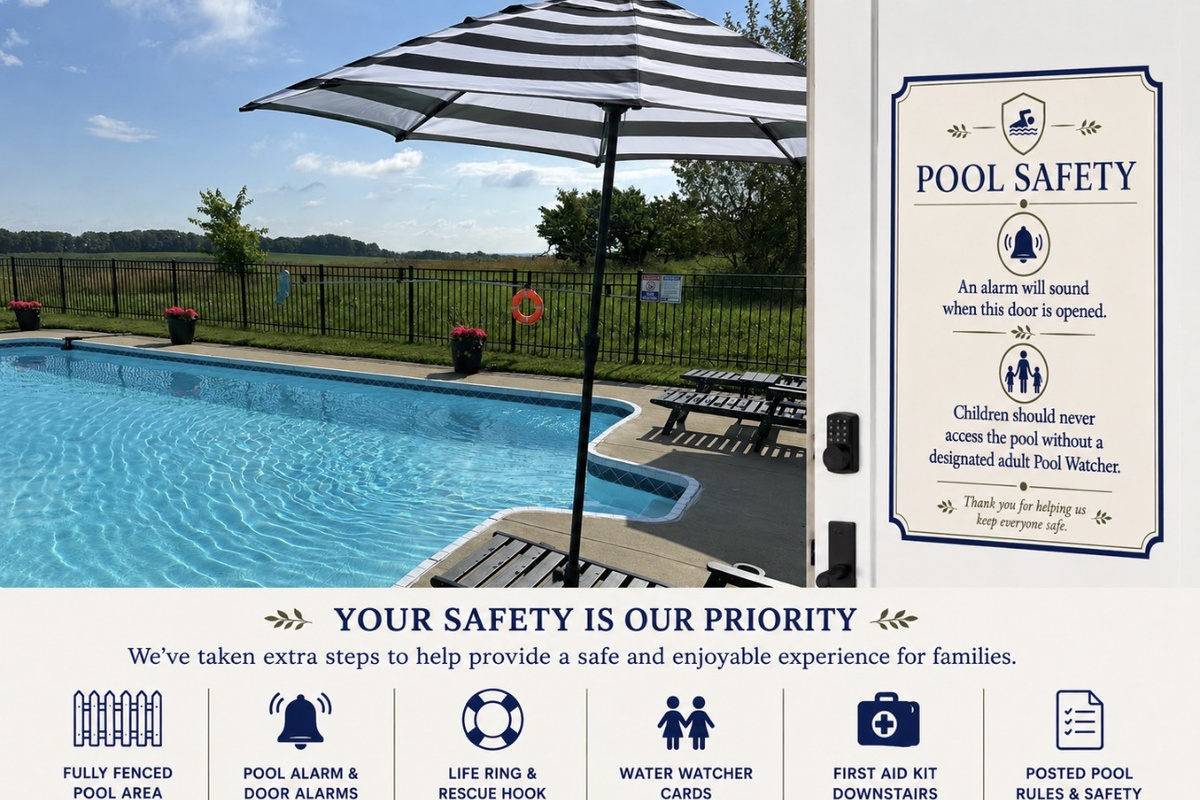 Pool safely is a priority. 