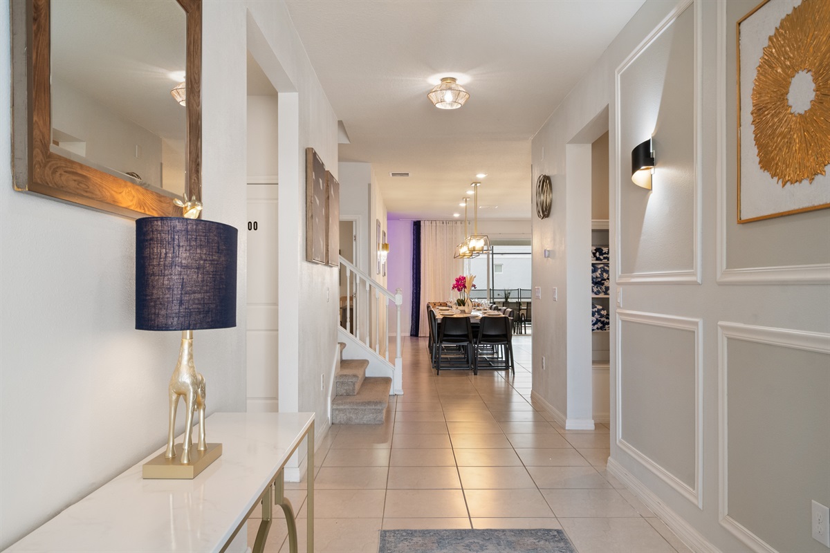 walk in the front door