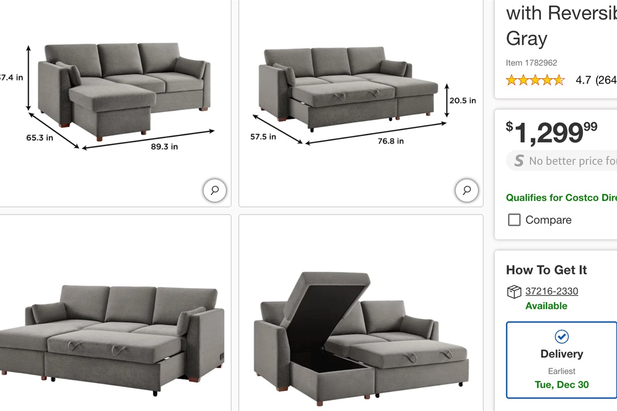 Not your grandma's sleeper sofa, check out the review ranking on this photo! Queen Size memory foam, no bars in your back :)