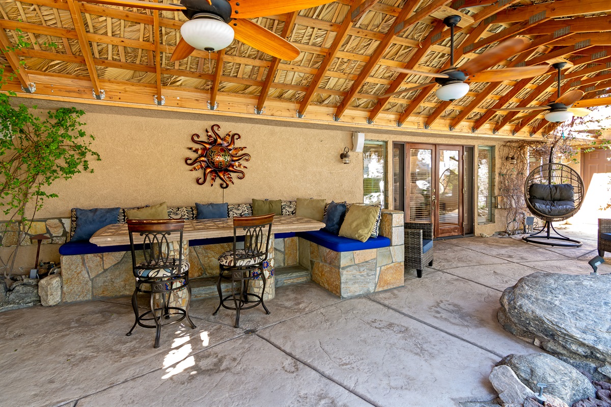 Outdoor dining area