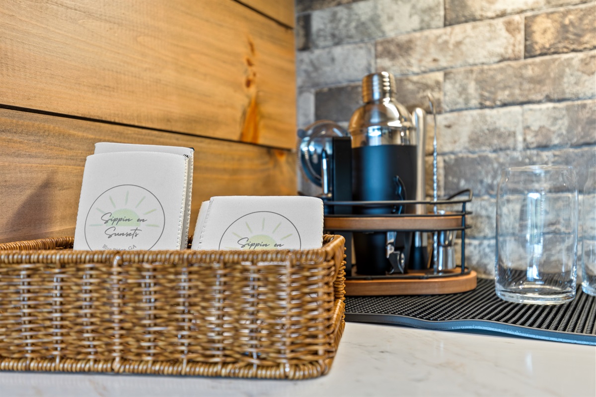 Your own mixology corner: stir, shake, and sip in style.