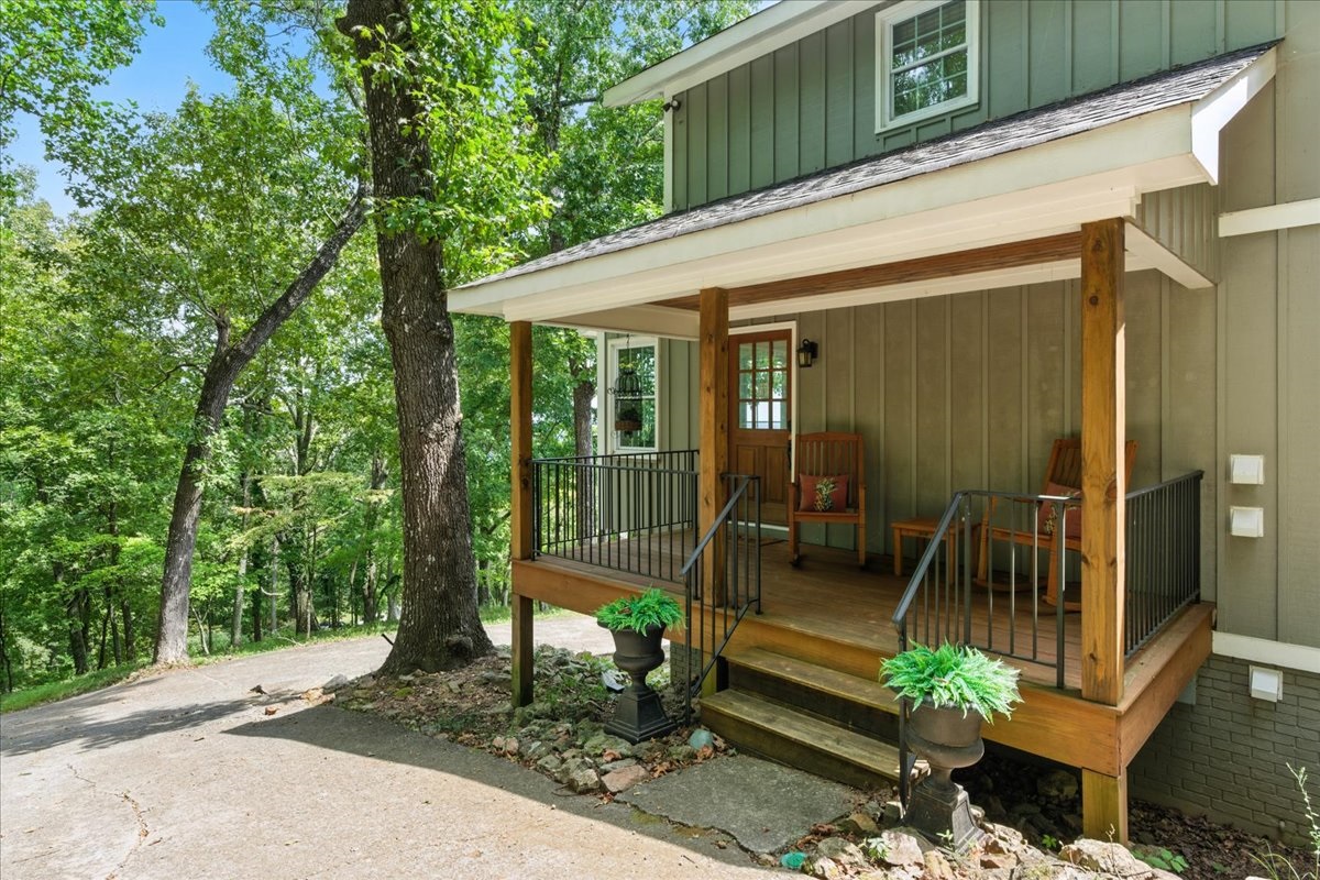 A cozy porch ready to greet you