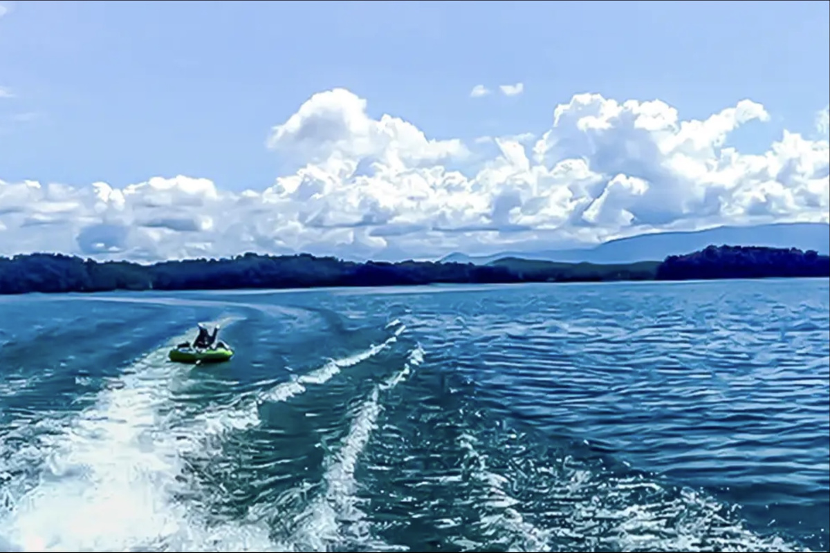 Tubing the Day Away on Douglas Lake