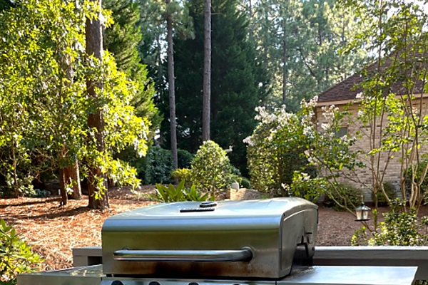 BBQ grill ready for relaxed evenings at home.