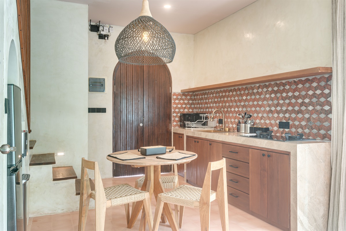 Kitchen and dining area