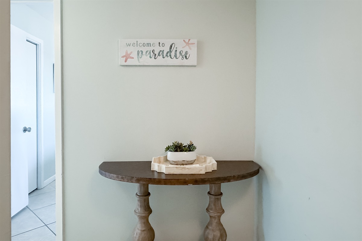 Embracing coastal charm with thoughtfully selected decor.