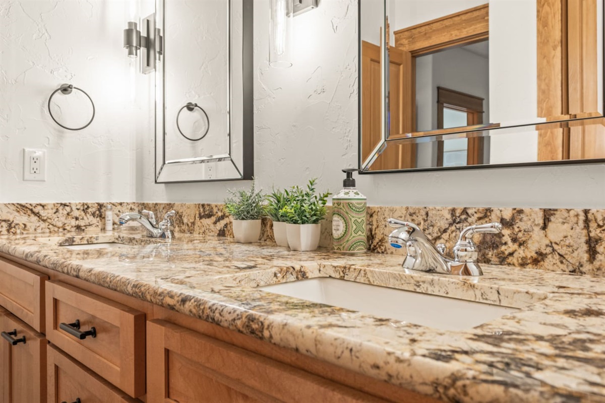 Bedroom #2 & #3 Shared Bathroom | Double Vanity Sinks 