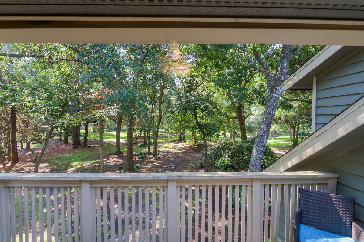 Your deck view, quiet and green