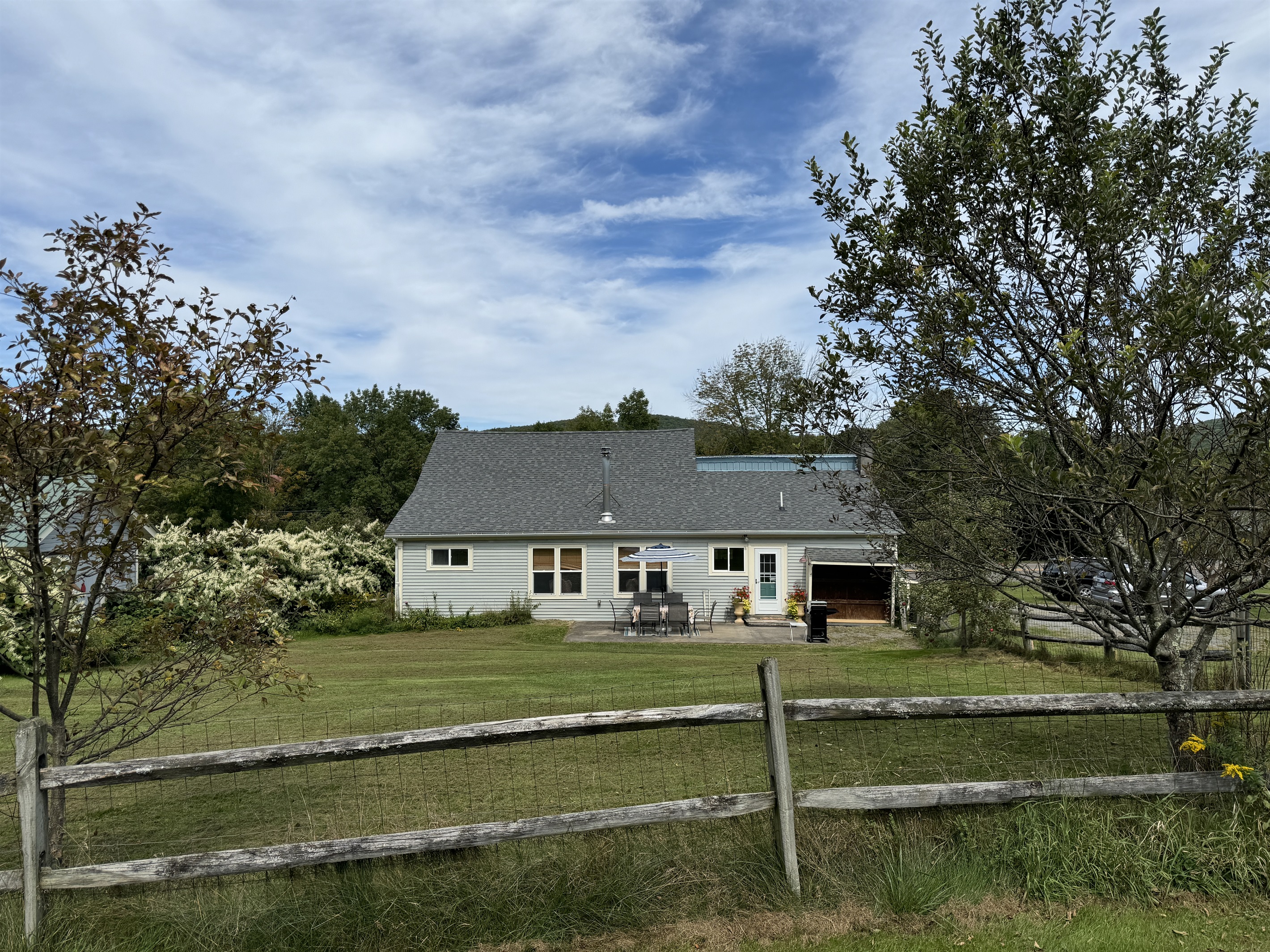 View from the back yard on the way to the pond