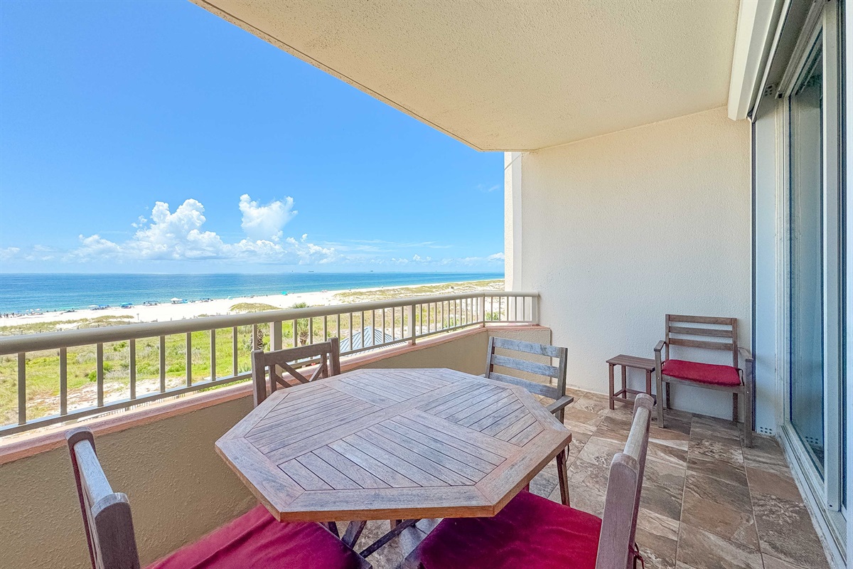Unobstructed ocean views from your private balcony. Experience the tranquility and beauty of the sea from the comfort of your own space.