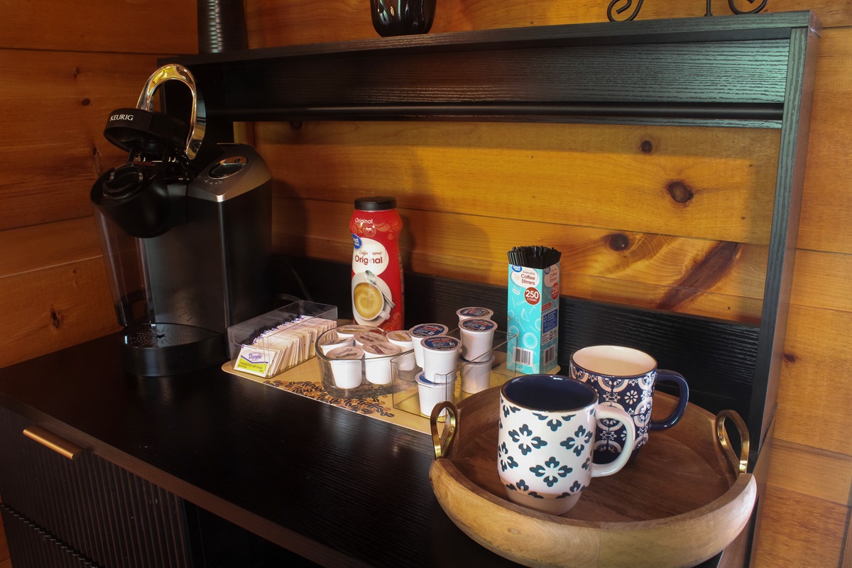Ensuite coffee bar!