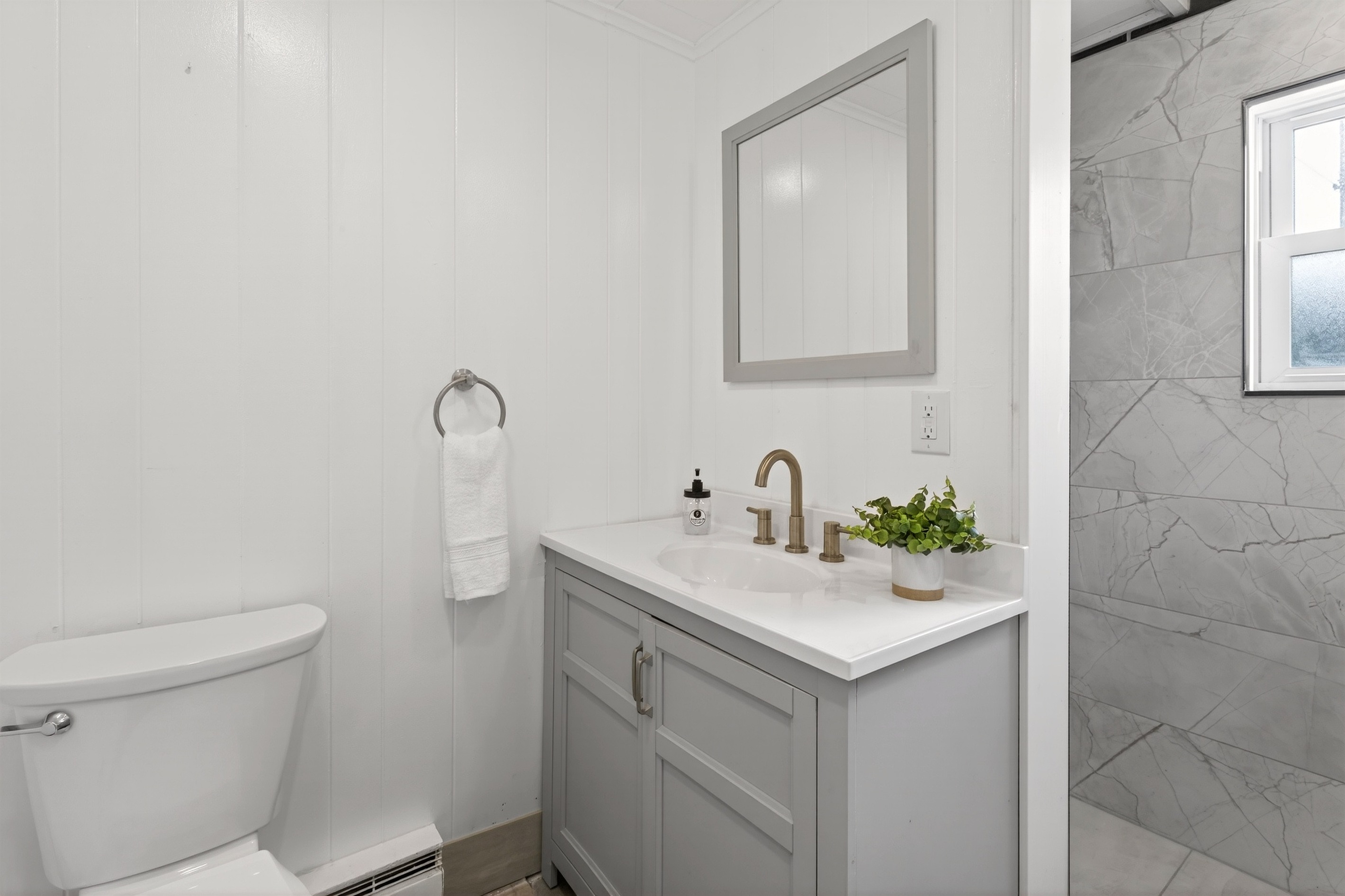 Lower level full bathroom