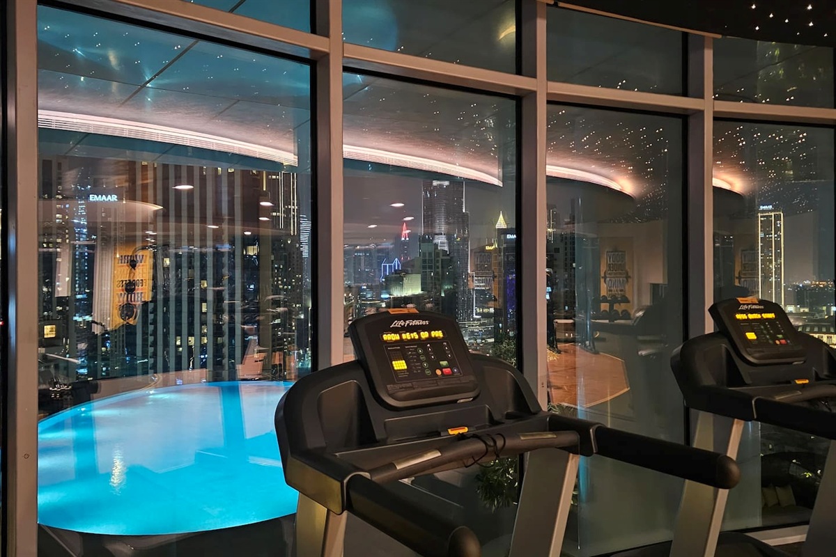 Pool View from the gym