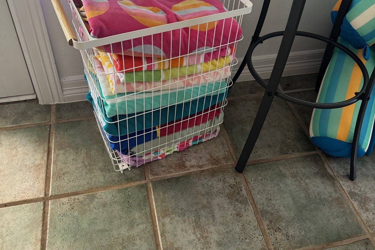 beach towels provided