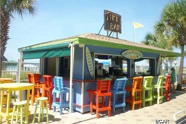 Many amenities on site, one of them been the Gulf front Tiki Bar