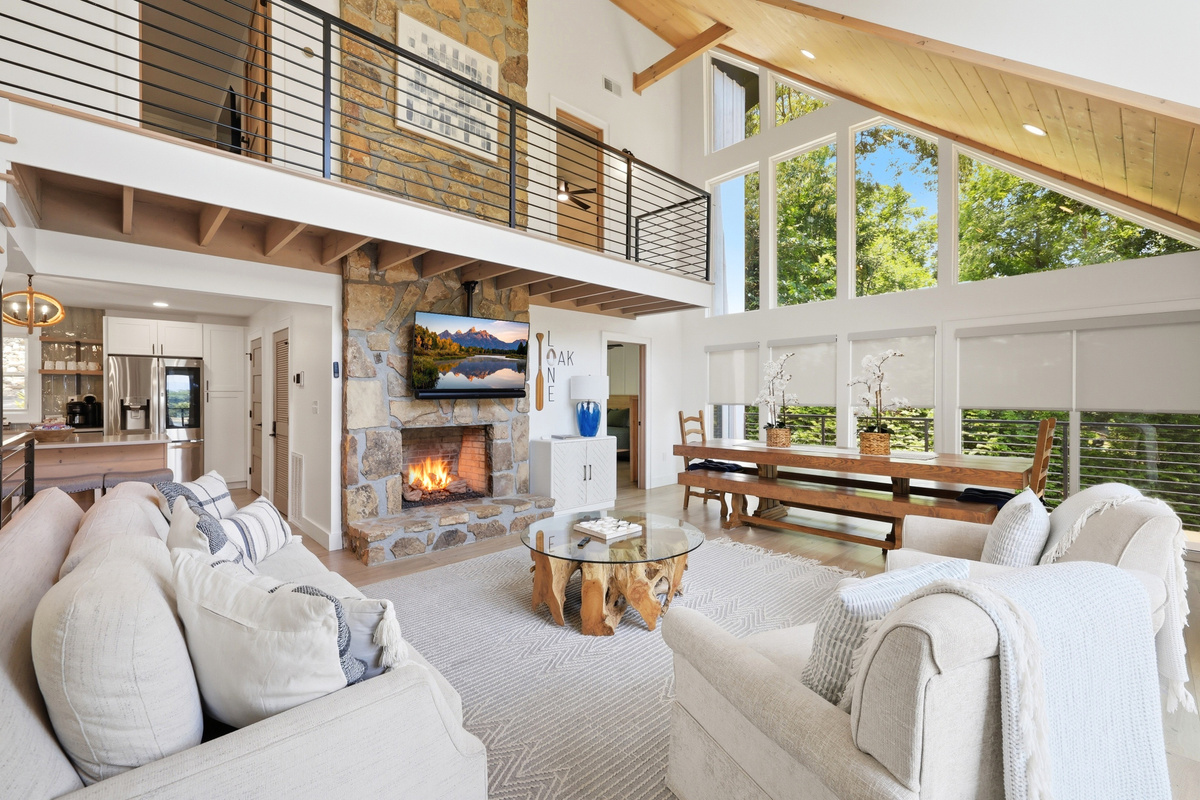 Open Concept with Natural Stone