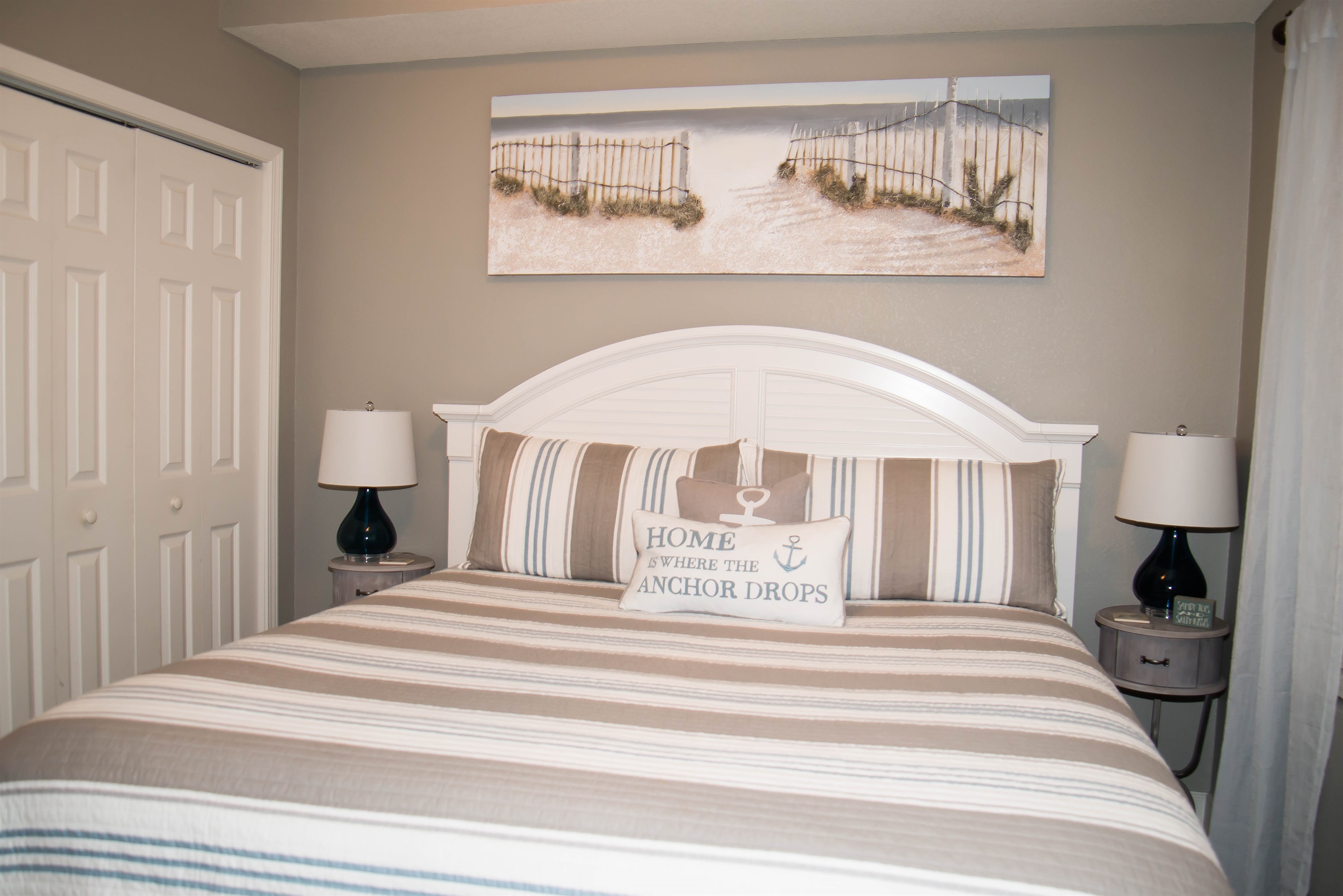 Master bedroom with most comfy king bed