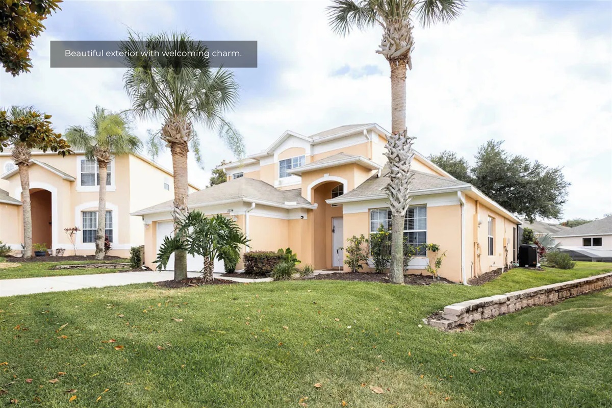 Welcoming exterior that sets the tone for comfort and style inside.