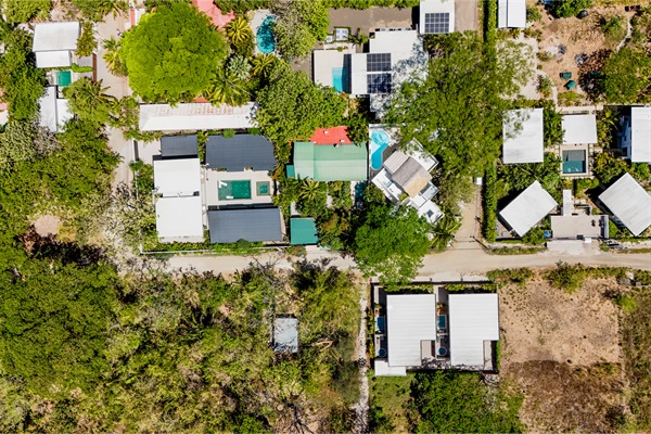 Aerial view of house 