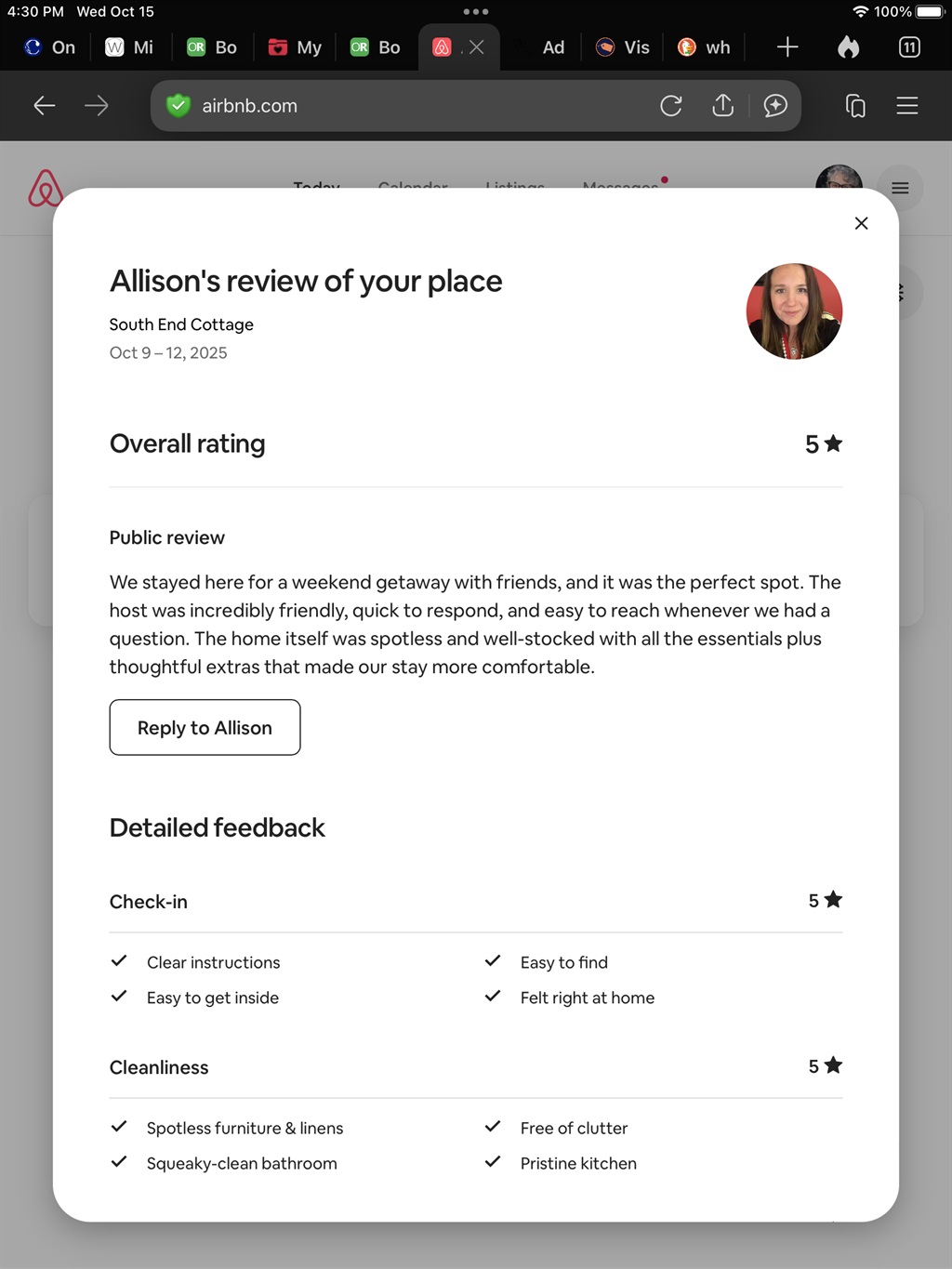 One of many great reviews!