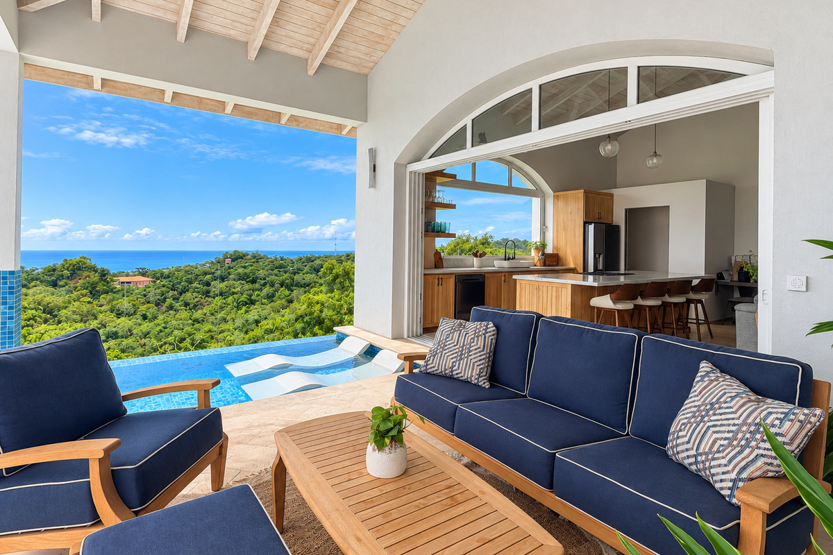 Patio and pool area
