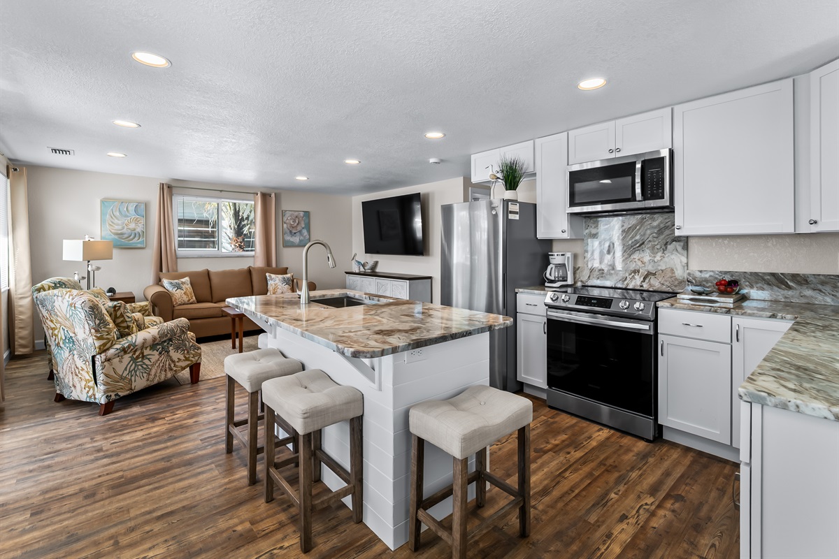Kitchen with all cookware
