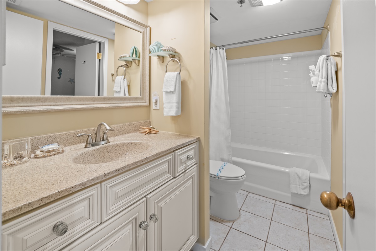 2nd Bathroom- large vanity space