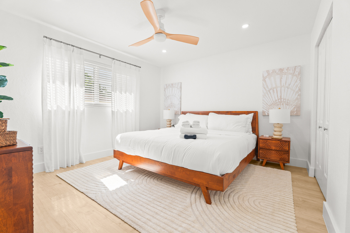 Wake up refreshed in this bright and inviting retreat