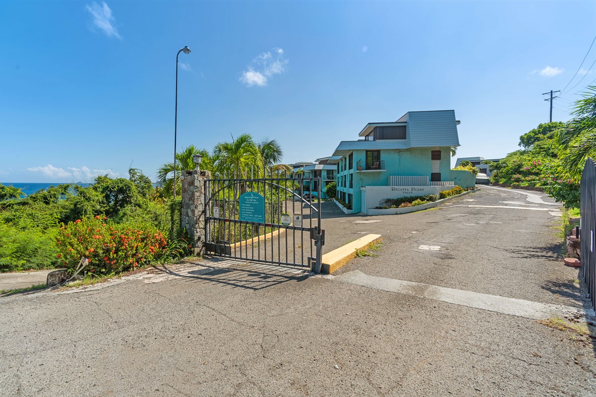 SeaCliff Villas gated entrance