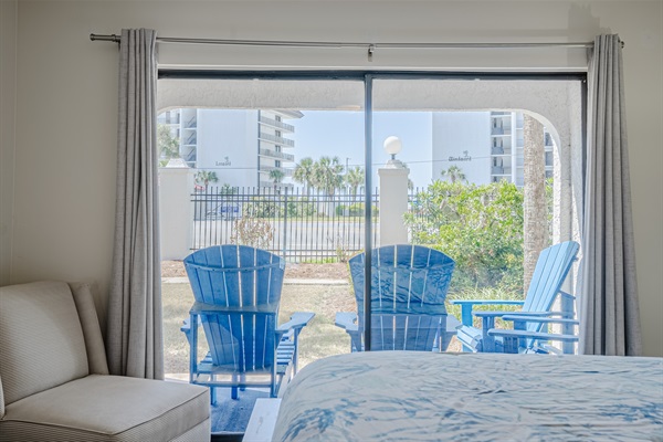 Patio access from the master bedroom