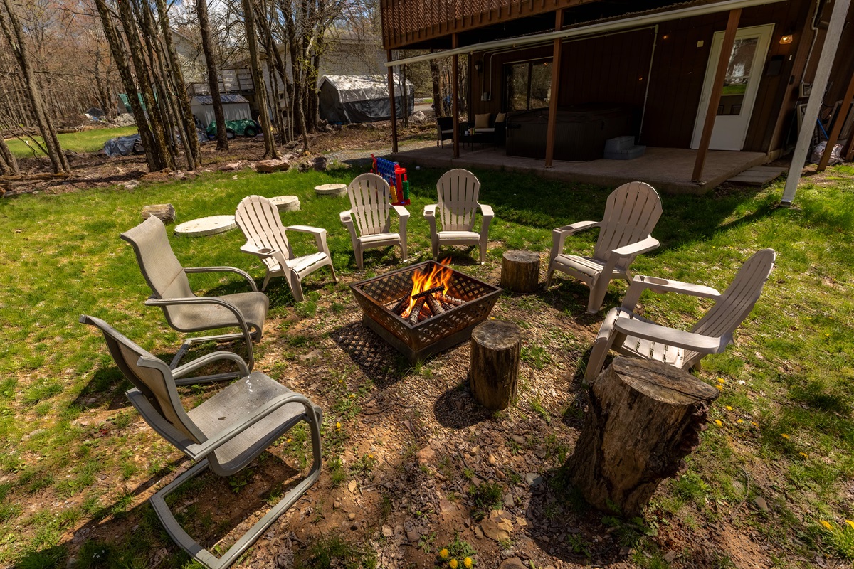 Gather around the fire. S'mores, stories and stargazing are best enjoyed together