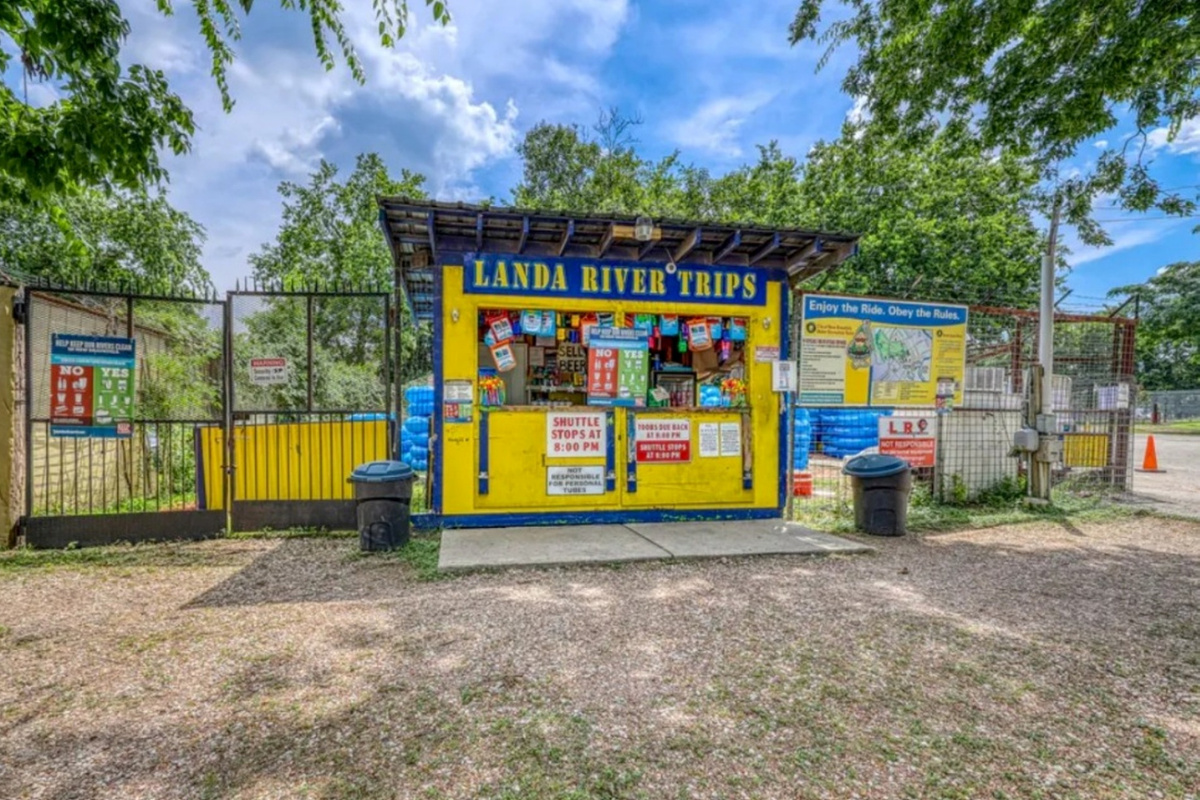 Tubing Outfitters right outside our gate