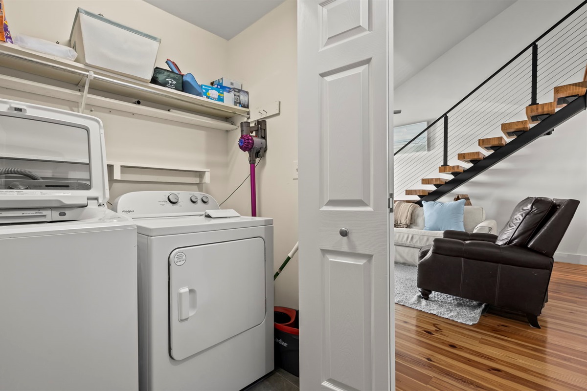 Experience the convenience of a full-size washer and dryer in our Cotton Bayou condo, making it easy to keep everything fresh during your stay. Perfect for extended visits or after a day of coastal adventures