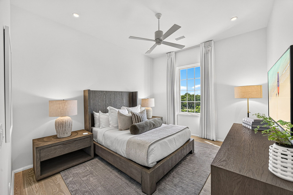 Guest Suite #2 offers a spacious room and queen size bed.