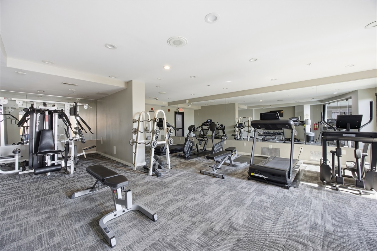 On-site Exercise Room located on the 2nd Floor.