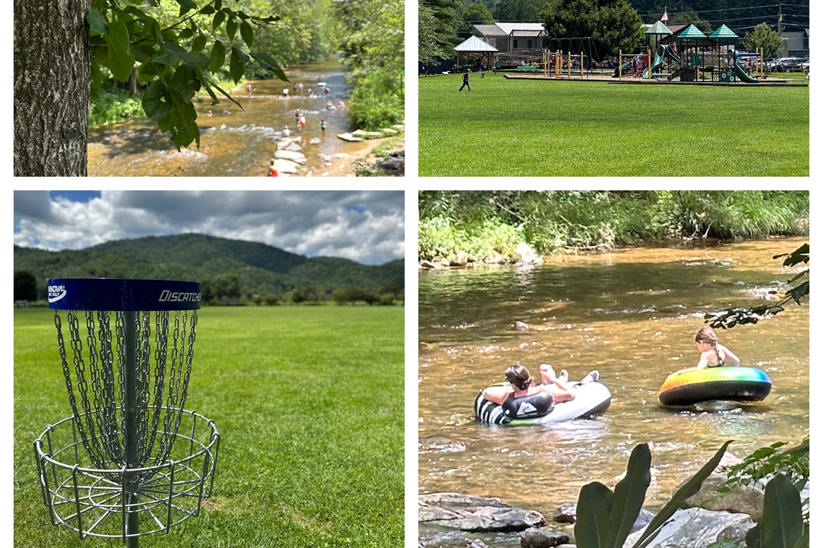 Valle Crucis Park is near the Original Mast General Store & offers an amazing experience! Water Tubing, FREE Fly Fishing areas, Disc Golf Course, a couple of large children's playgrounds all offer an off-the-beaten path place to spend an entire day!