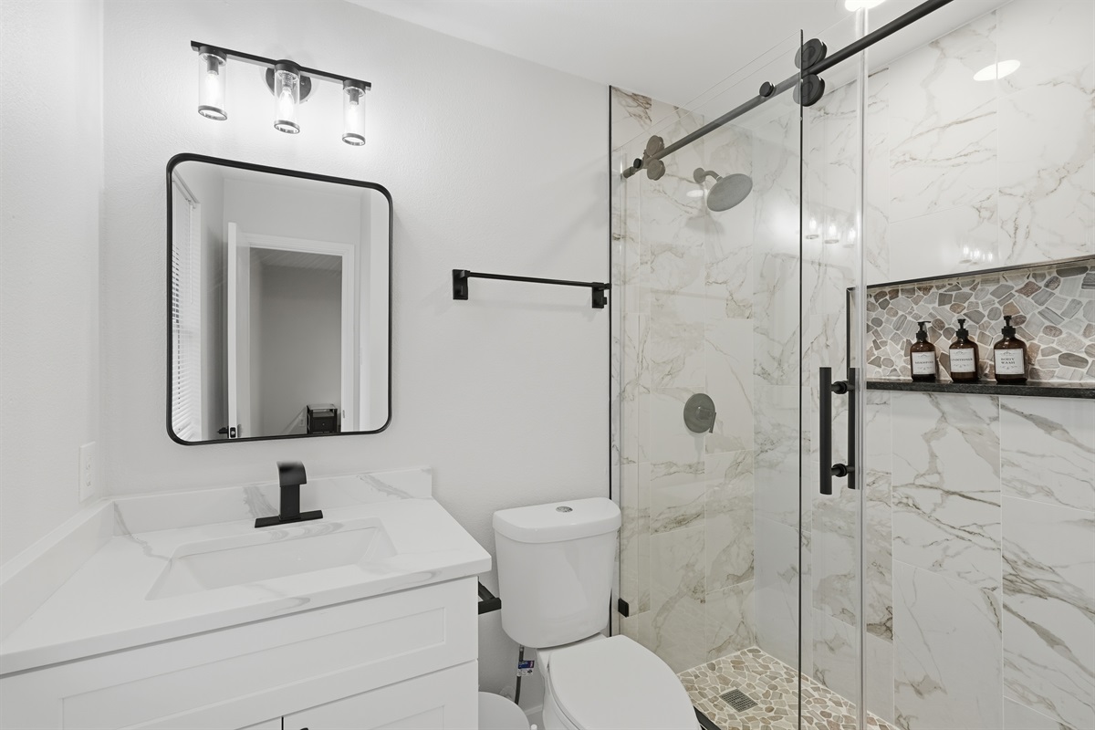 Spacious Bathrooms.... for a cool shower..