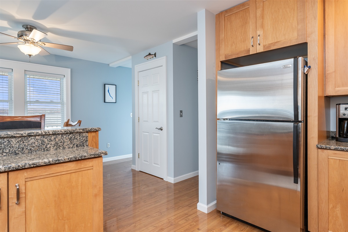 Stocked kitchen for prepping meals